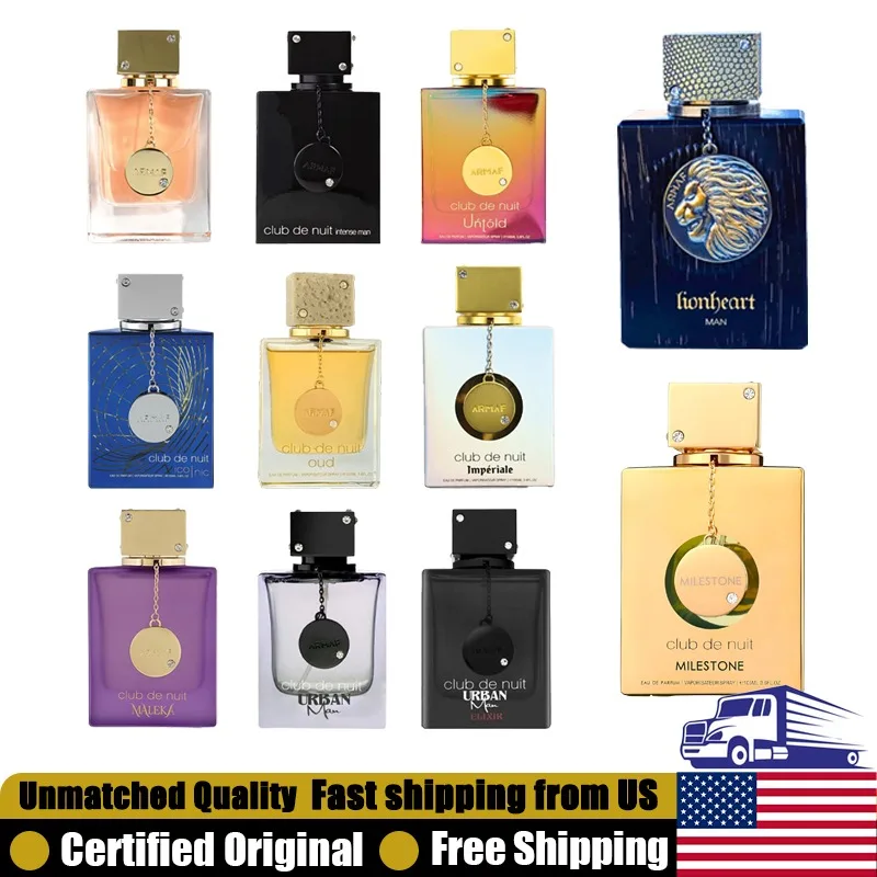 Armaf Club de Nuit Collection Eau de Parfum Spray 3.6 Ounce Premium Arabian Perfumes Lasting Aromatic Fruity Pheromones Perfume