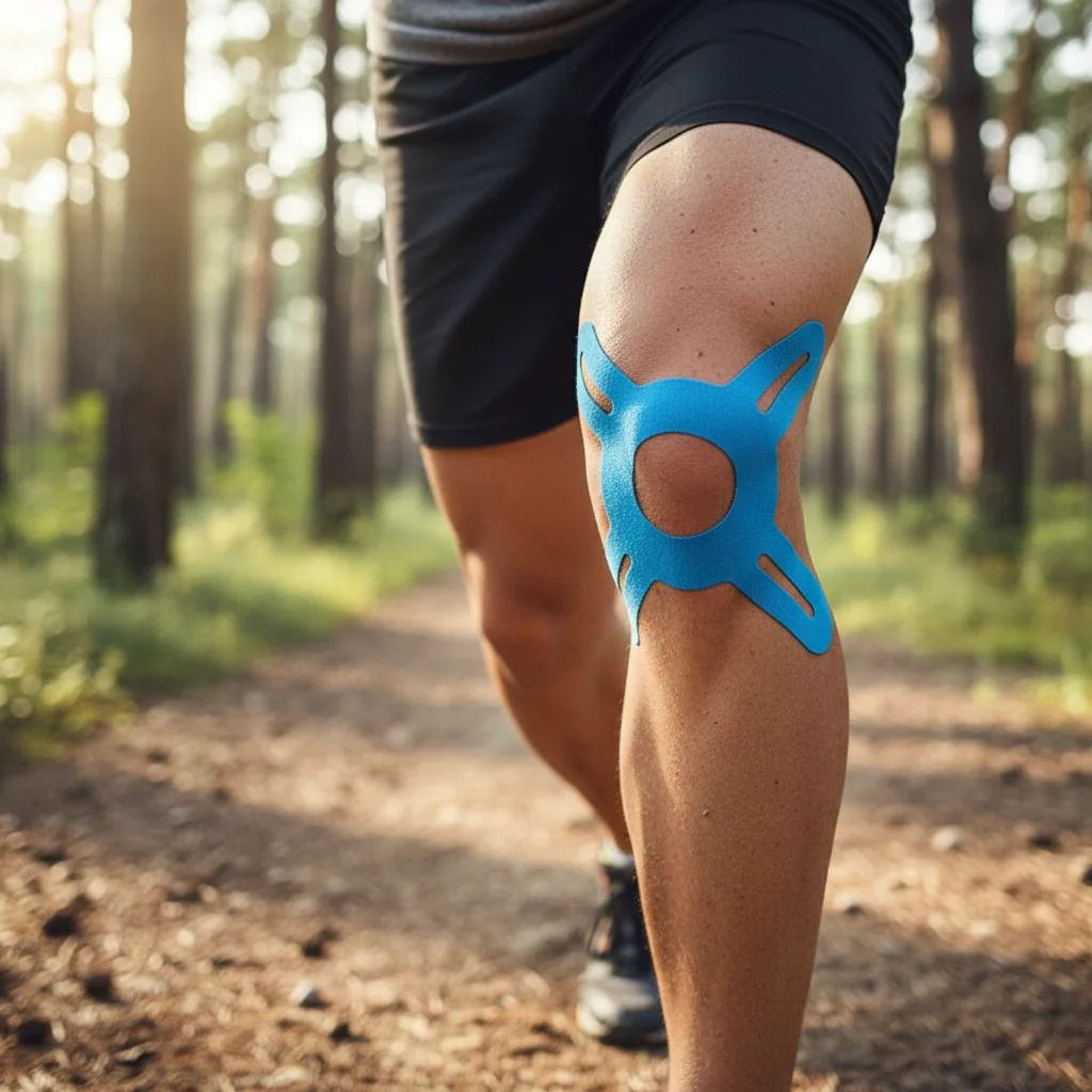 

Elastic Knee Support Muscle Tape Pre Cut Waterproof Breathable Cotton Sports Kinesiology Tape for Running Fitness Training