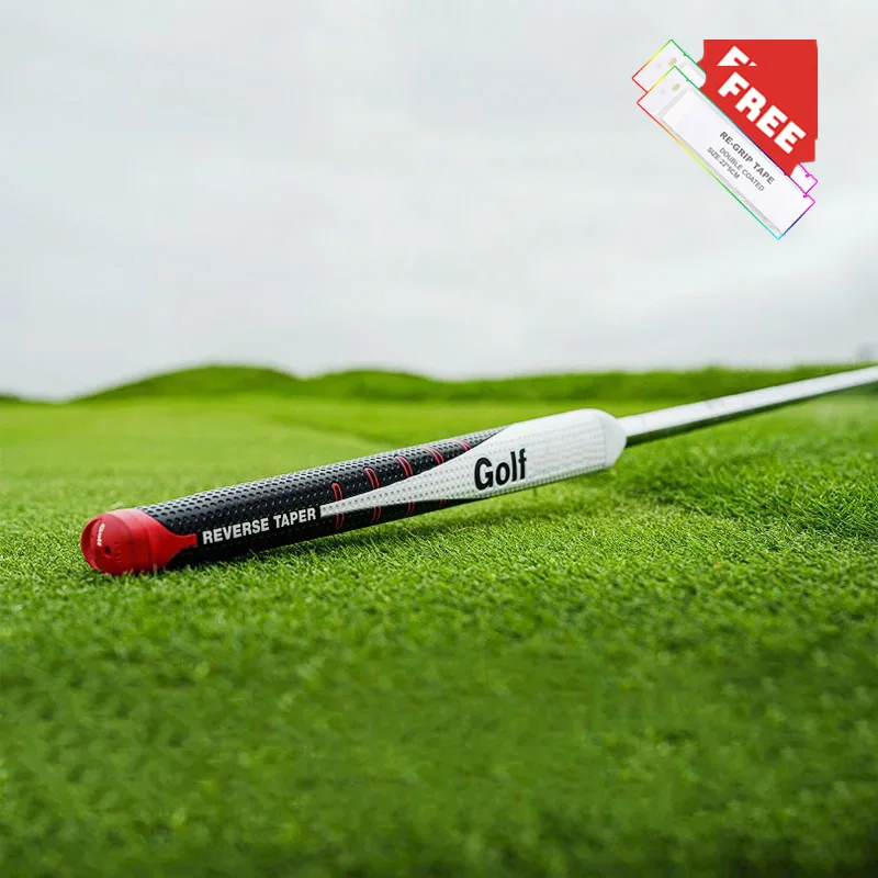 Cinta gratis 1/5 Uds RESEVER TAPER Series palos de Golf redondos empuñaduras grande PU Putter mango de goma medio Golf Putter Kit de empuñaduras Golf 5