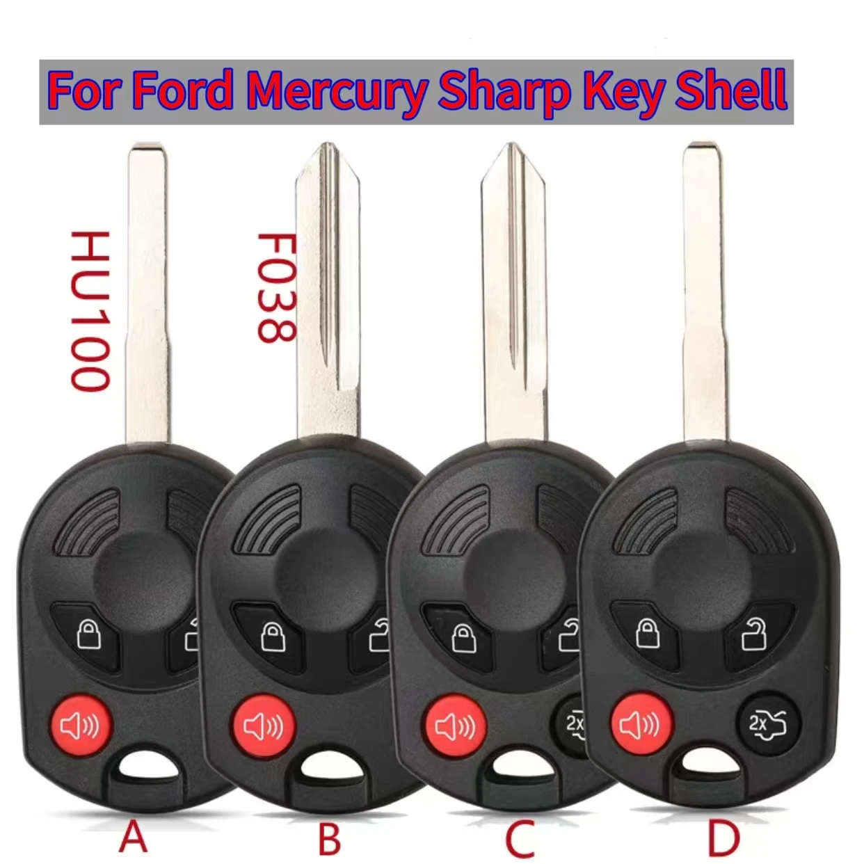 

jingxin for Ford key Shell Edge Escape Expedition Explorer Flex Fusion Mustan Taurus car Key Shell FCC ID: OUCD6000022 Shell