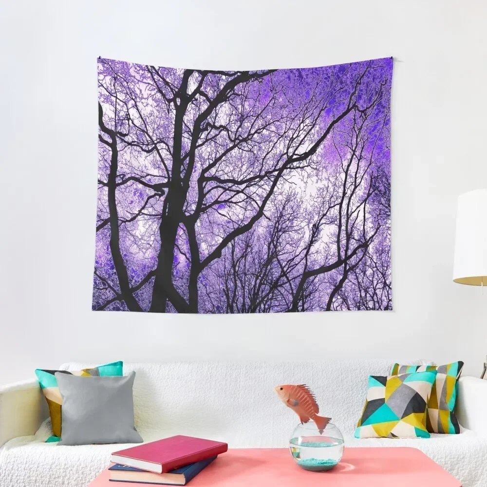 The Trees Know (purple) Tapestry Custom Room Decor Tapestry