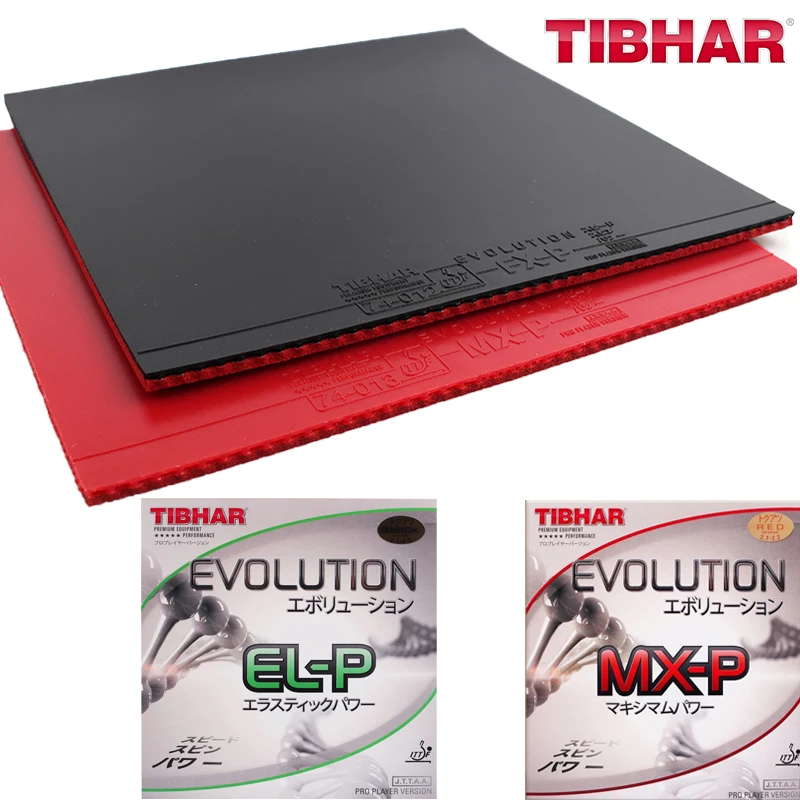 TIBHAR Evolution EL-P MX-P Table Tennis Rubber Non-tacky Pimples-in Professional Ping Pong Rubber with Sponge for Quick Attack
