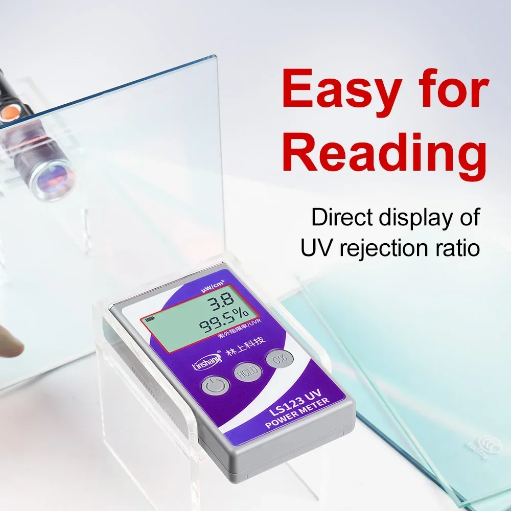 IN STOCK LS123 365nm Uv Radiation Protective Tester Ultraviolet Intensity Uv Power Meter for Window Tint
