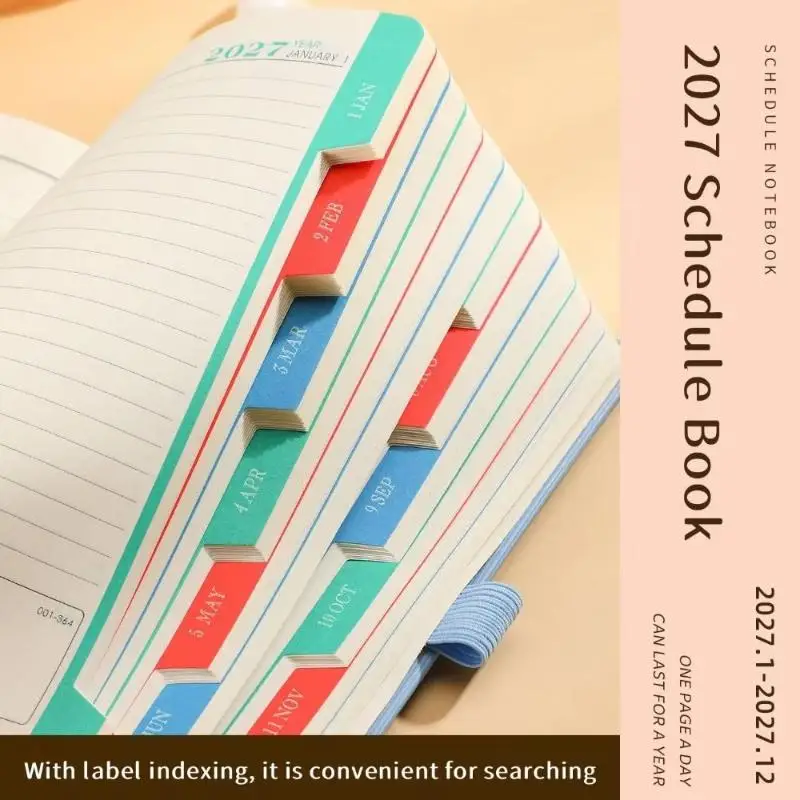 2027 New Calendar Log Self Discipline Check In Time Management 365 Day Plan Office School Supplies