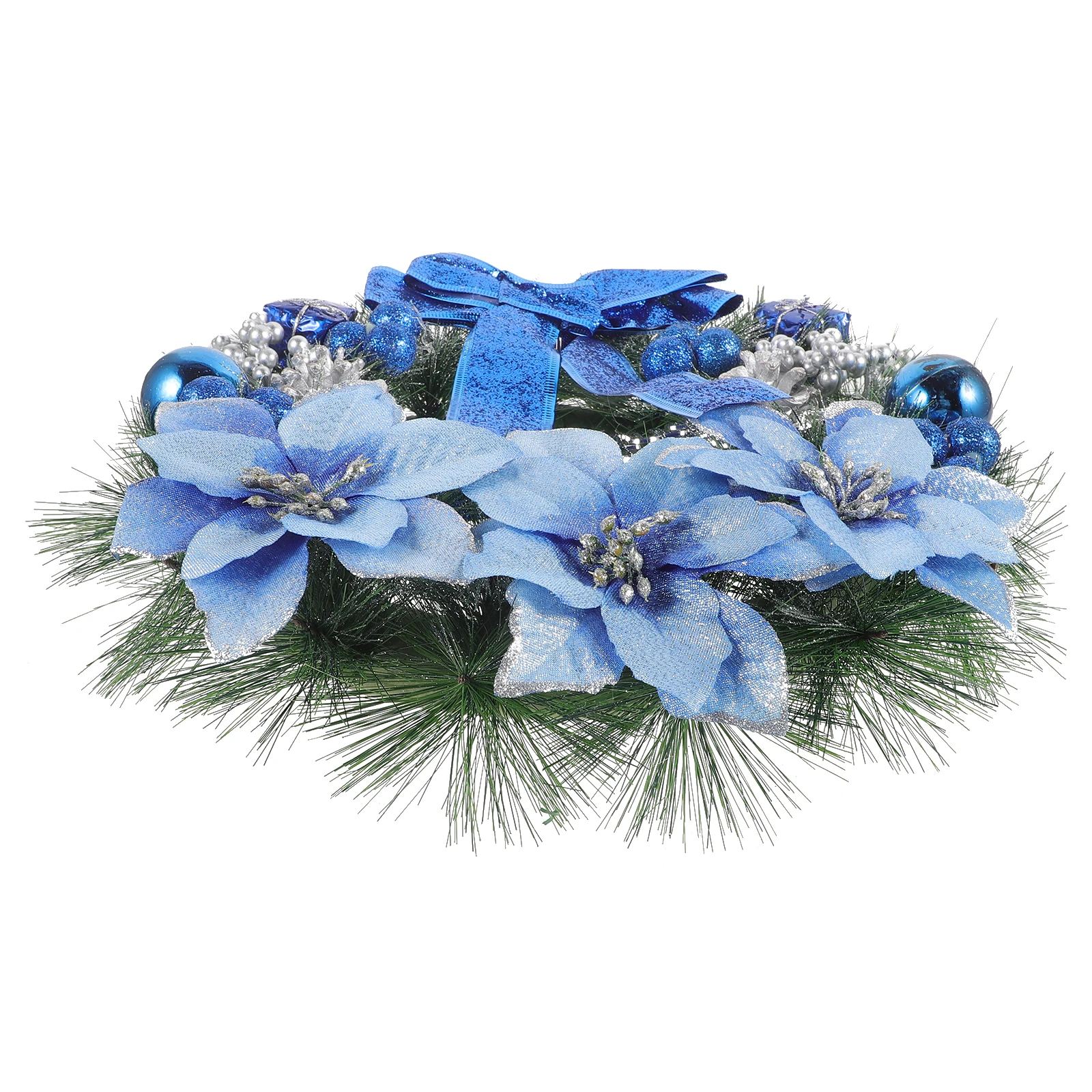 

30Cm Christmas Pine Wreath Artificial Hanging Decor for Home Party Door Window Holiday Celebration Decoration Colored Pinecone