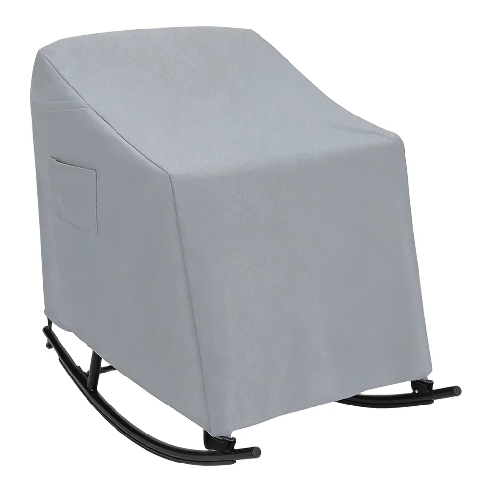 Swivel Chair Cover Rocking Chair Cover Outdoor Patio Water-resistant Fabric Top Waterproof Backing For Rocking Chairs