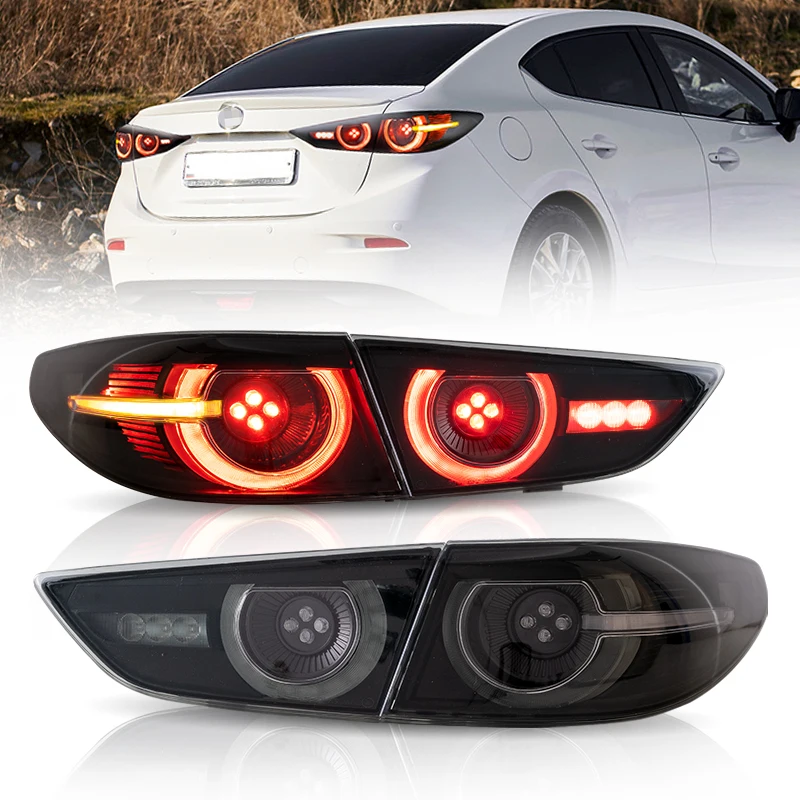 

VLAND Wholesales New With Sequential LED Taillights Turn Signal Car Rear Lamp Assembly 2019-2021 For MAZDA 3 AXELA Auto Lighting