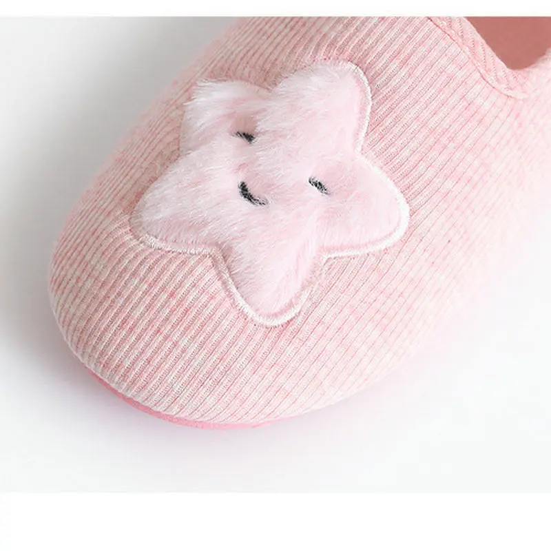 Lovely Style Star Slippers For Womens Bedroom At Home Spring and Autum Cotton Postpartum Shoes For Girls