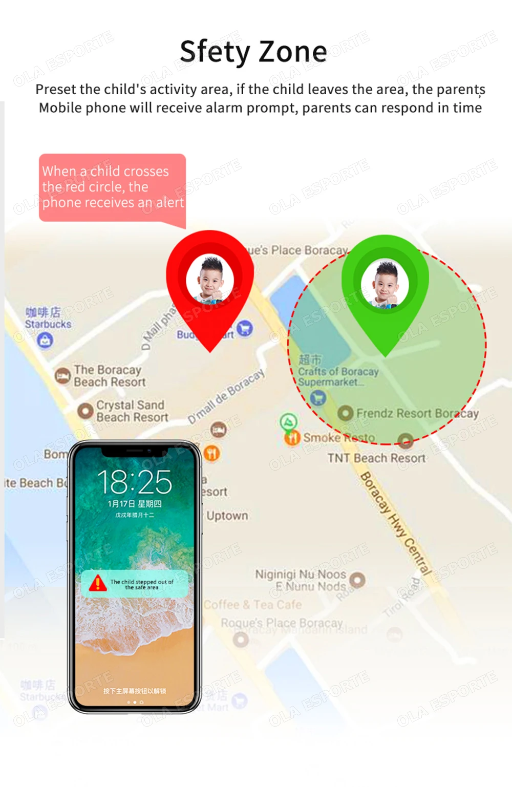 Kinder-Smartwatch mit SIM-Karte, Zwei-Wege-Anruf, SOS, LBS, GPS-Ortung, Wasserdicht, Kamera, Taschenlampe, Kinder-Smartwatch, Schülergeschenke HT30 – Detail 6
