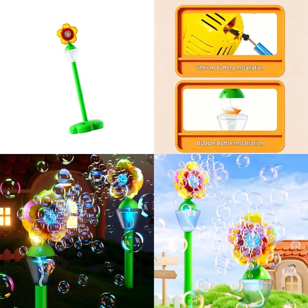 

Automatic Bubble Machine Toy Electric Bubble Toy Kids Adults Kindergarten Teens Bubble Blowing Outdoor Party F19F