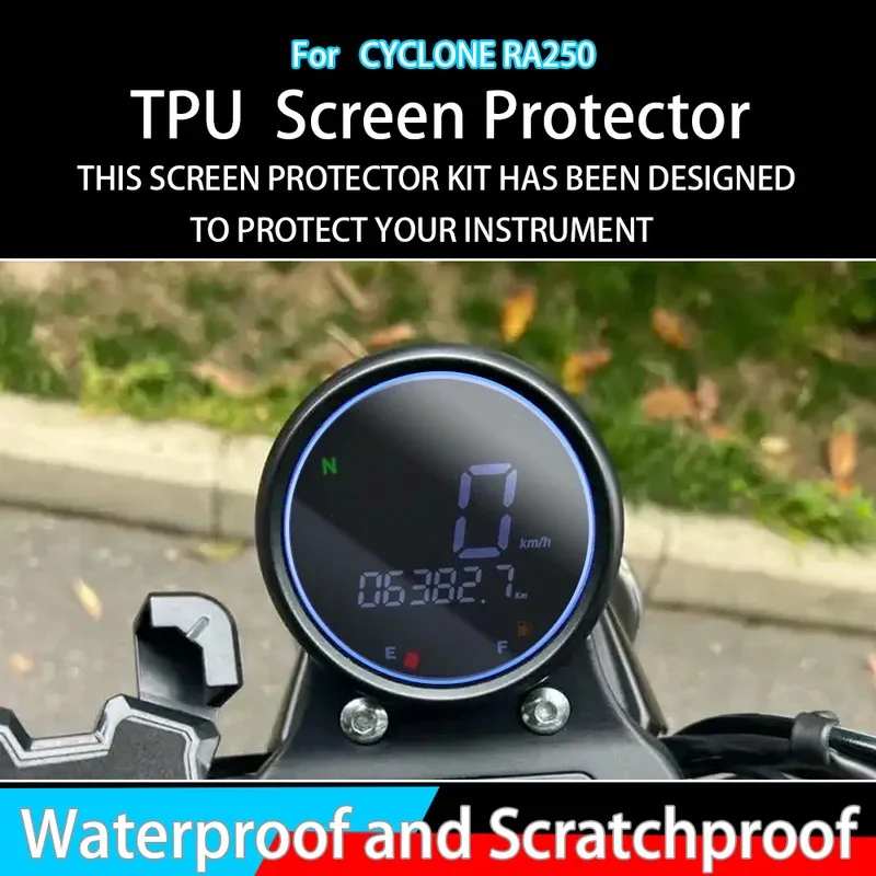 For CYCLONE RA250 Motorcycle Scratch Cluster Screen Dashboard Protection Instrument Film Light Film Accessories