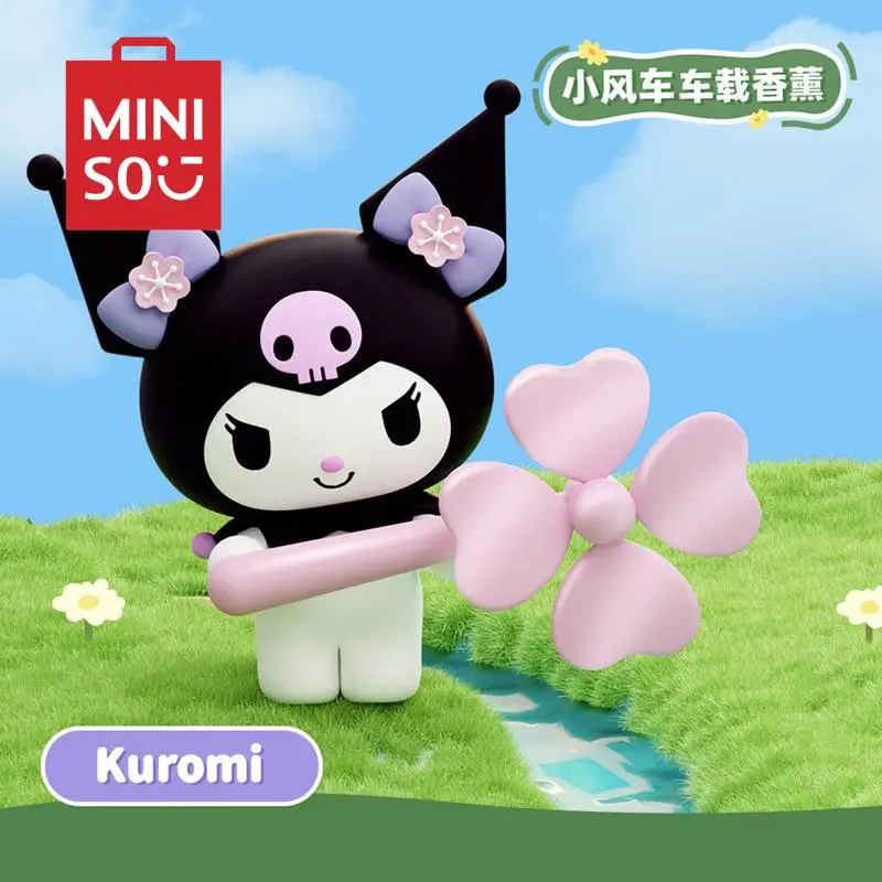 Aromaterapia samochodowa klimatyzator Kawaii Sanrio wylot powietrza zapach moja melodia Kuromi ozdoby samochodowe samochodowe akcesoria dekoracyjne