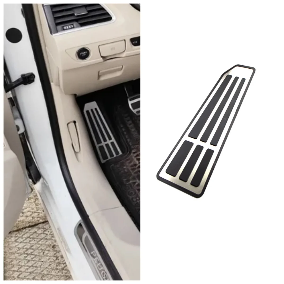 Footrest Pedal Pad Cover Accessories Fit for Toyota RAV4 Highlander Camry Avalon Harrier Venza Lexus ES LS 2021 Left Hand Drive