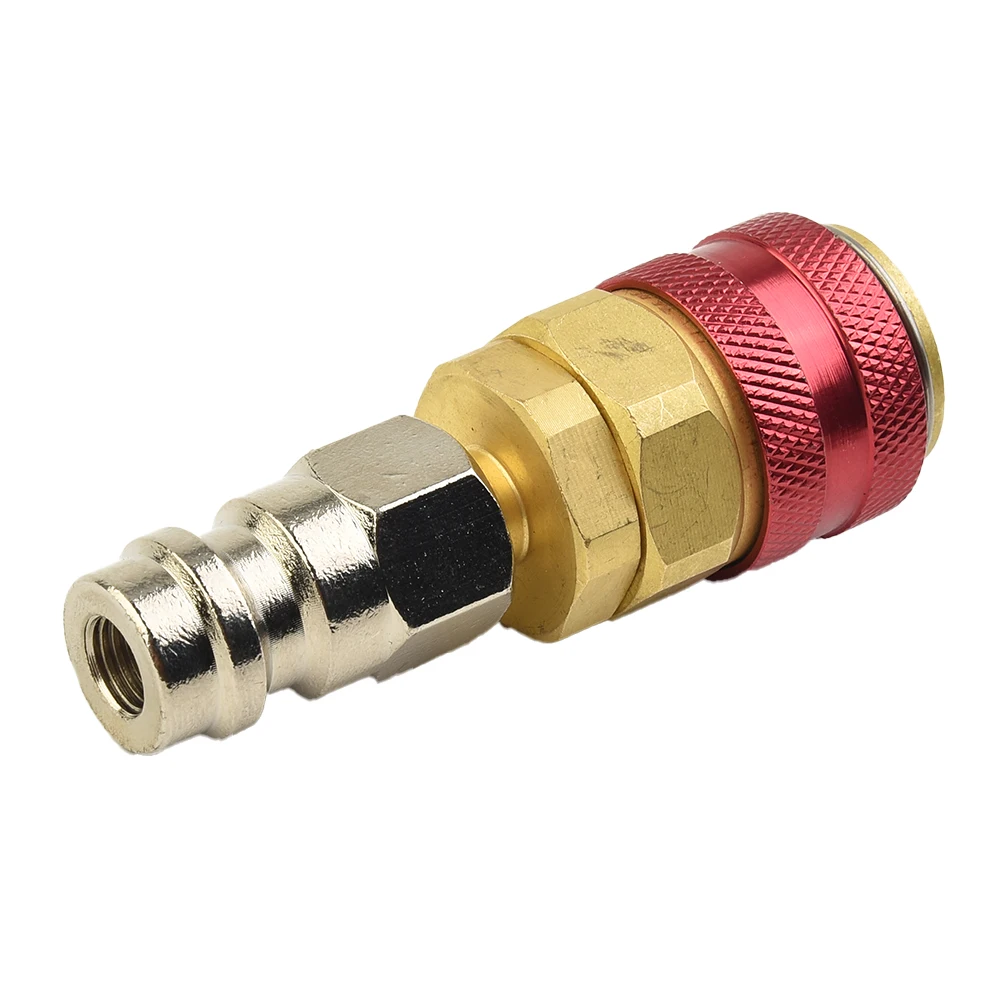 High Side Extension For R134A Quick Coupler Adapter Brass Material Suitable For Car Air Conditioning Manifold Gauge Set Use