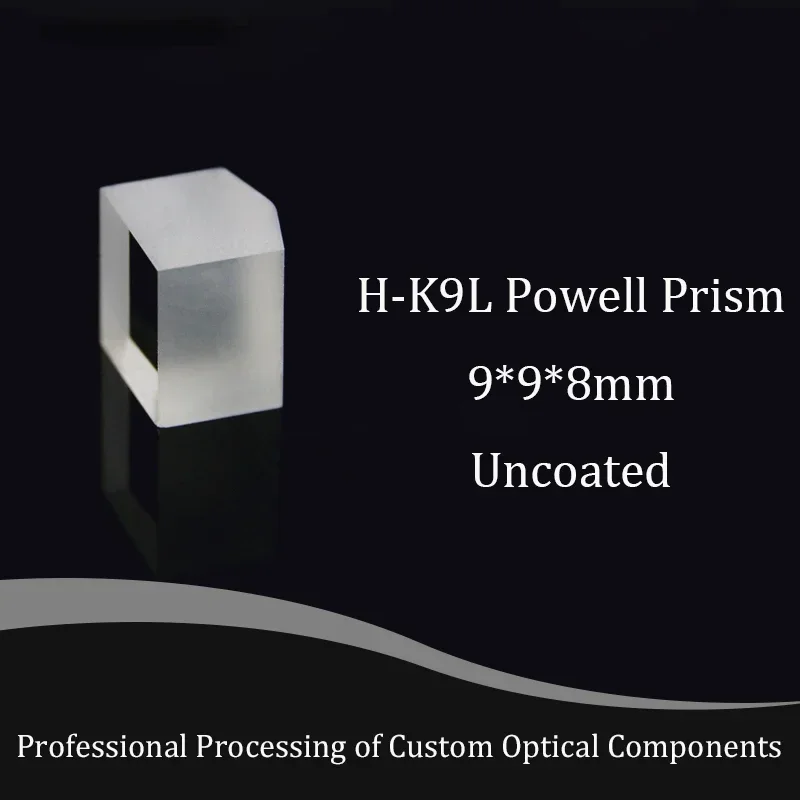 Prisma do poder do vidro ótico, ponto claro, ângulo 15 graus, diâmetro de 2.4mm, H-K9L, material do prisma