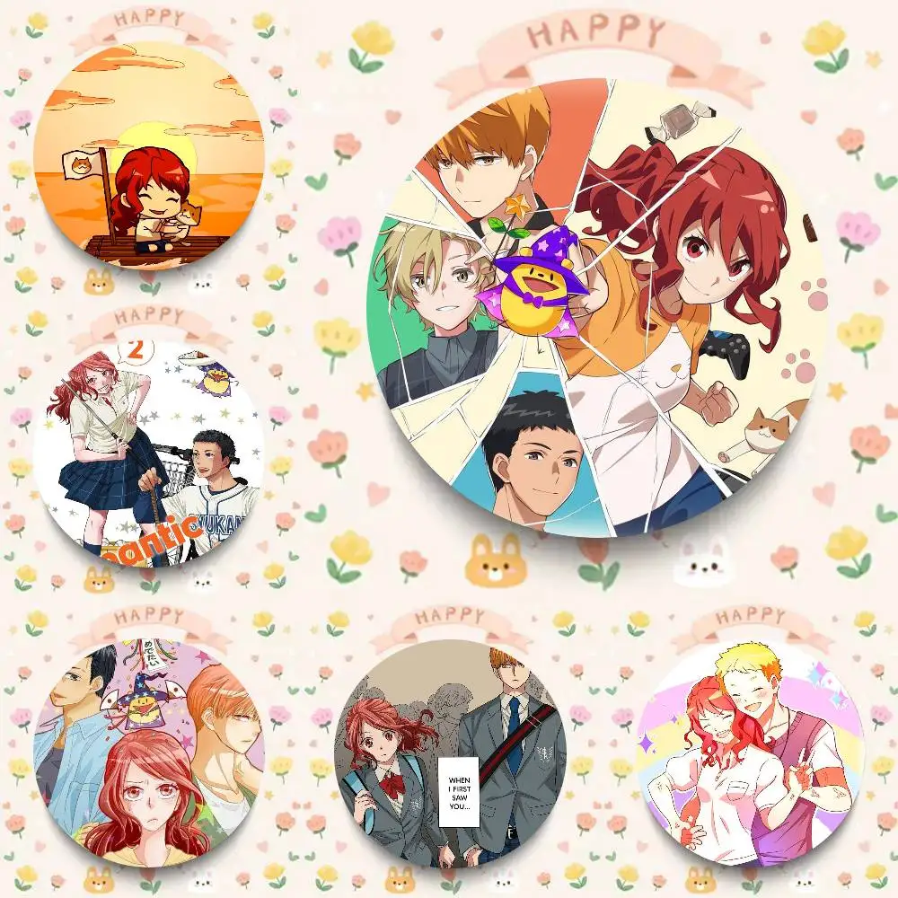Romantic Killer Anime Cartoon Style Badge Brooches On Backpack Decoration Round Enamel Pins For Accessorys