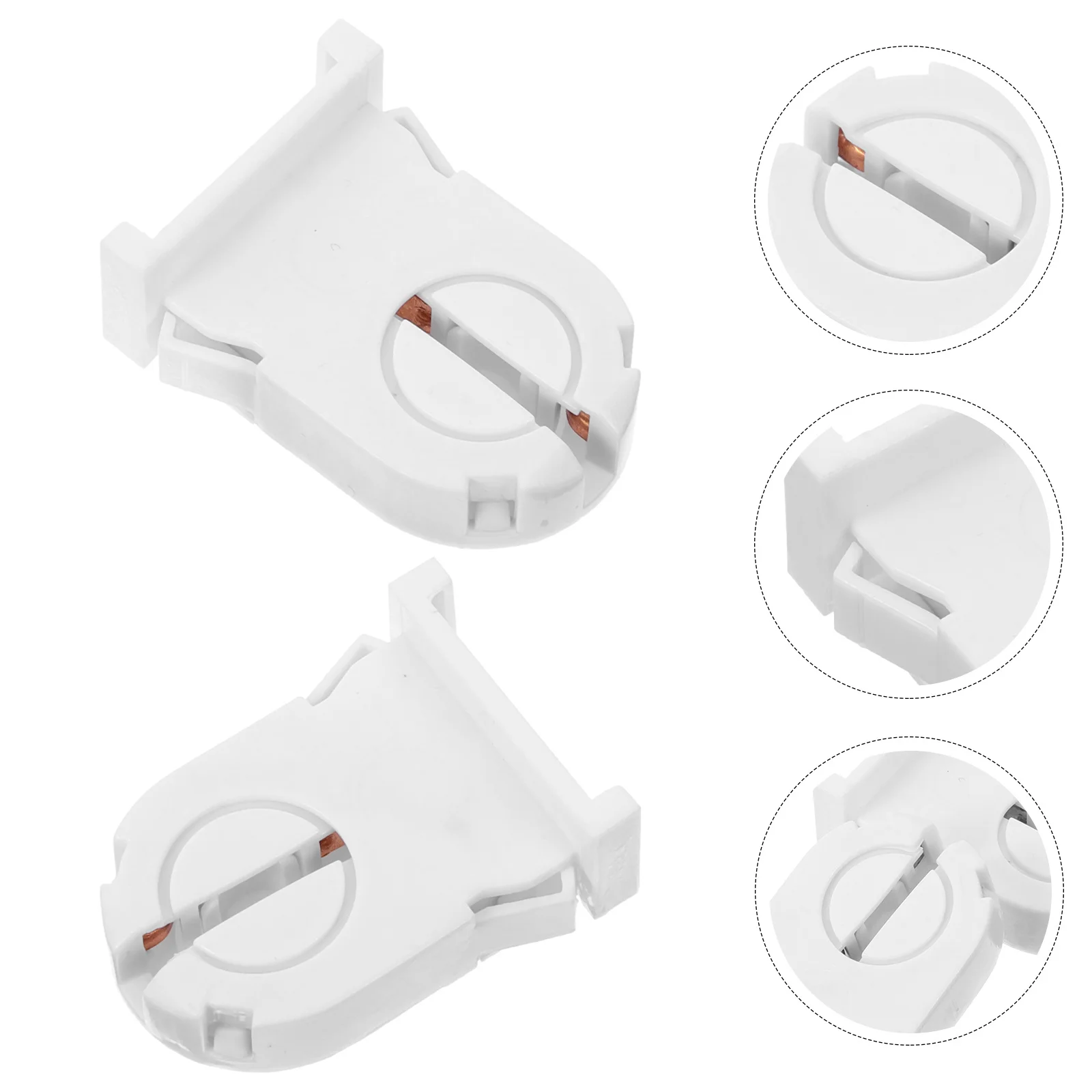 

20Pcs Bulb Holder Sturdy Mounting Bracket LED Clips Practical Design for Stable Fixtures Bulb Holder Supports LED Mounting Clips