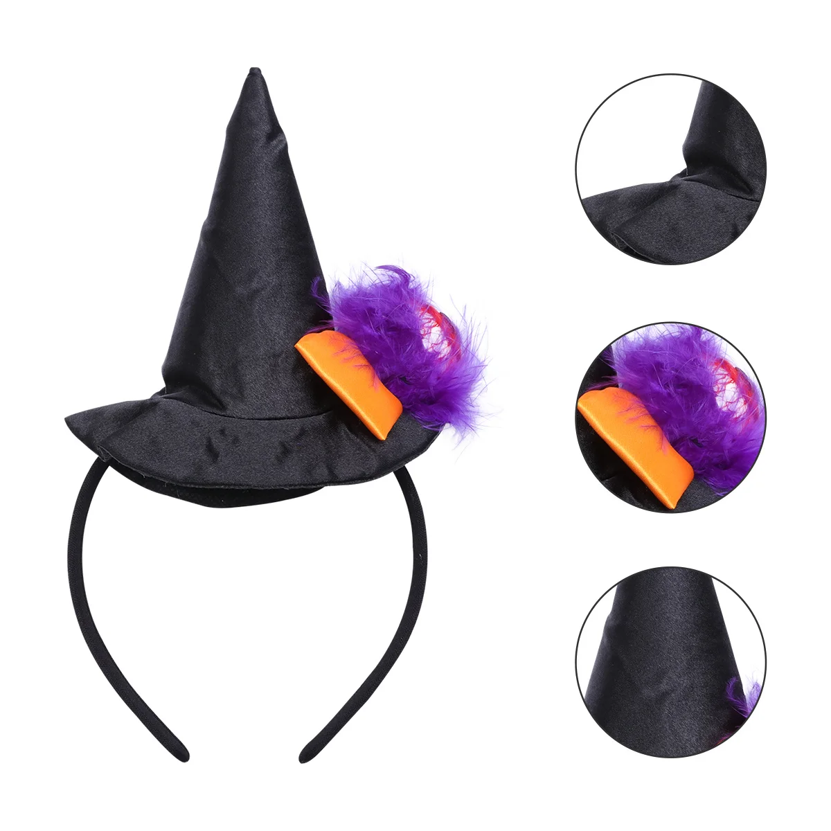 

Halloween Witch Hat Hair Clasp Eyeball Headdress Lightweight Durable for Masquerade Carnival Photo Props Hair Accessories