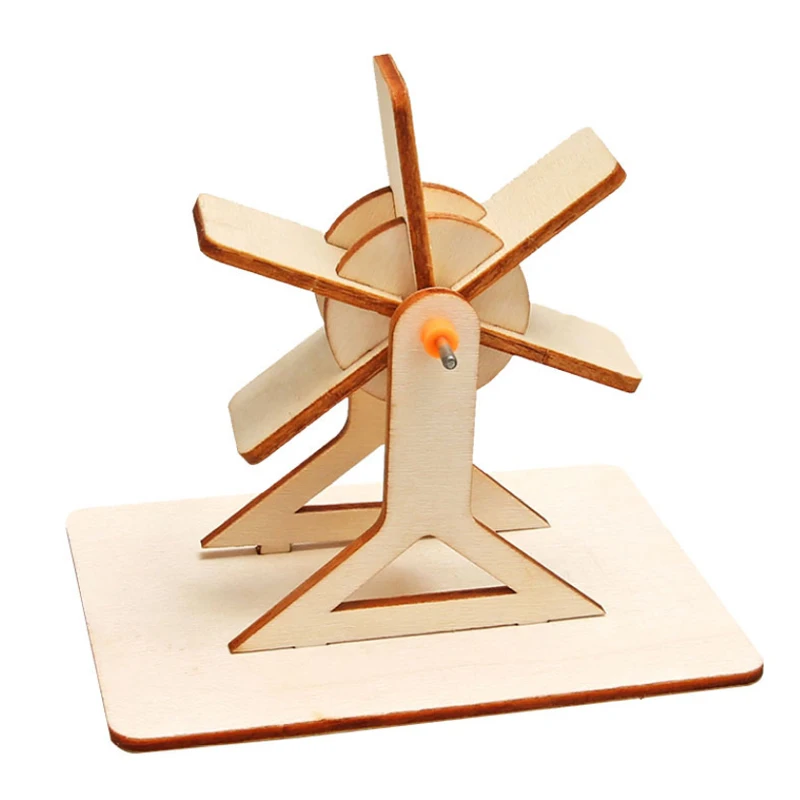 Wissenschaftliches DIY-Experiment: Handgemachtes Materialpaket für Kinder – Wissenschaftliches Experiment, Montage- und Entdeckungsspielzeug, Wasserrad-Auto P387
