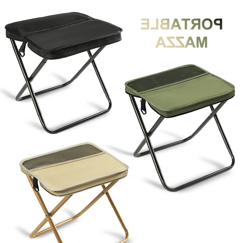 Taburete plegable para mochila, taburete plegable portátil con bolsa de transporte, Mini silla ligera fácil de llevar para exteriores para viajes