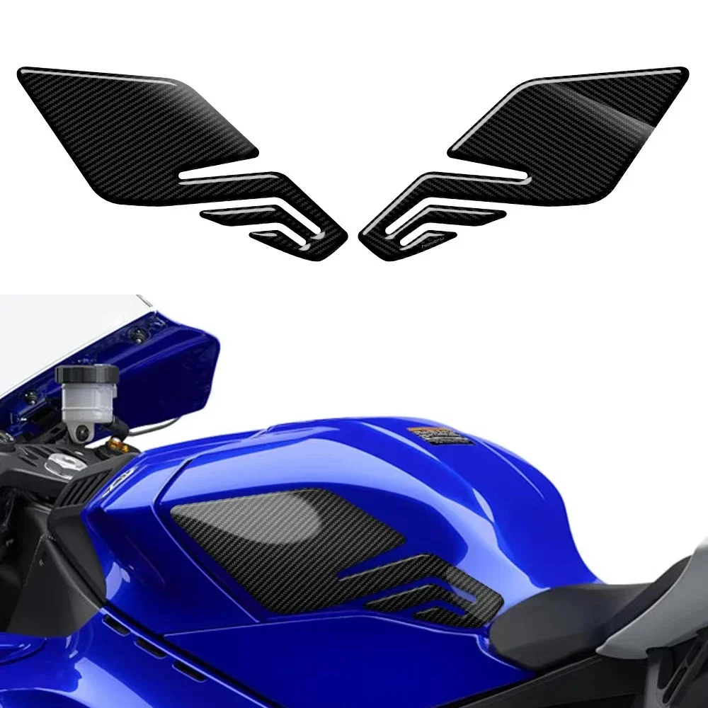 Motorcycle Fuel Tank Anti-Slip Mat For Yamaha YZF-R1 R1 R1M 2020-2024 Side Tank Pad Protective Gas Knee Grip Traction Sticker