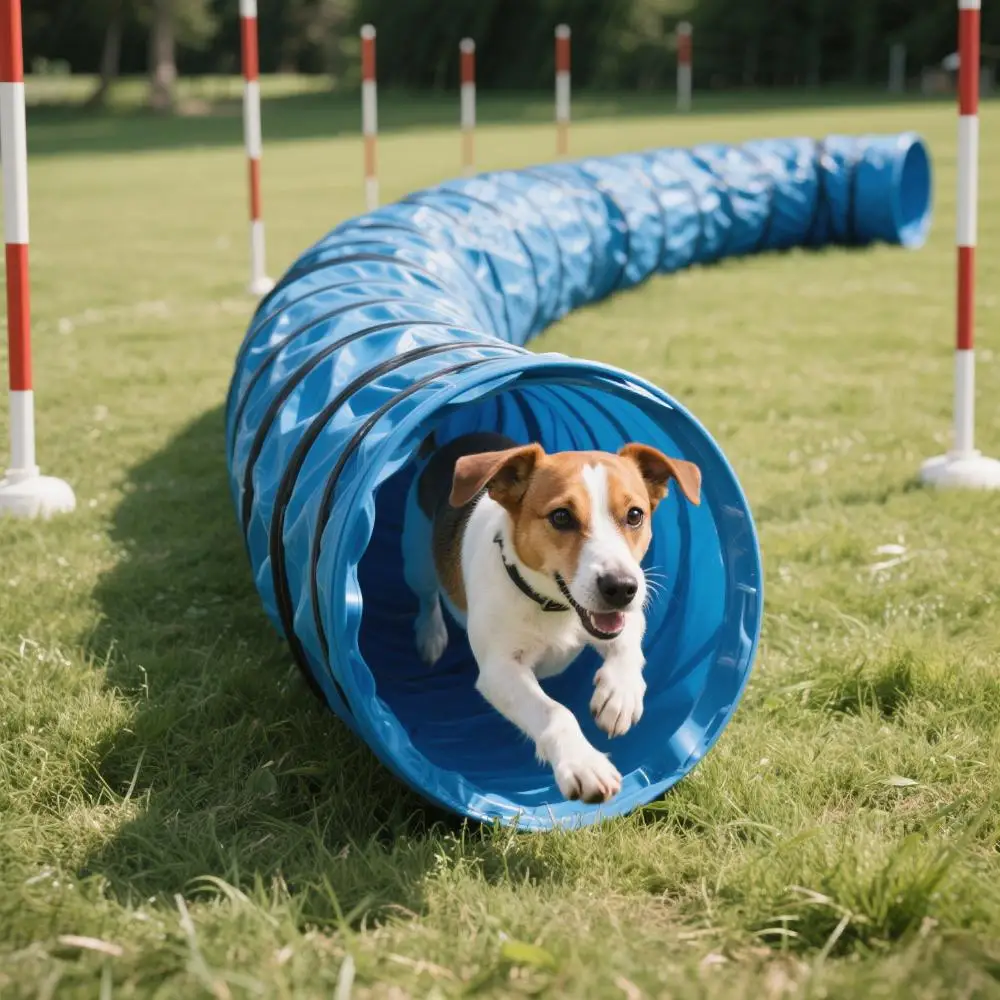 

600mm 24 Inch 5M Dog Agility Training Equipment PVC Flexible Duct Dog Agility Tunnel