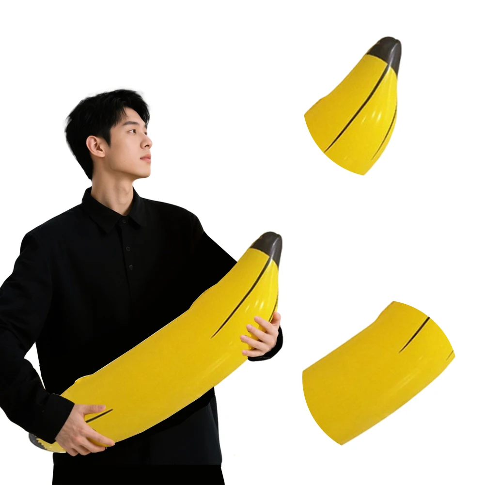 Banana gonfiabile Giocattolo di banana finta Puntelli di frutta di banana a tenuta stagna PVC per decorazioni per feste di fidanzamento per addio al nubilato
