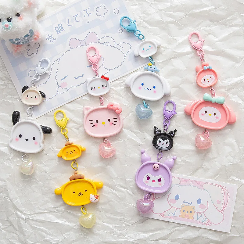 

Мультяшный брелок-подвеска Hello Kitty Sanrio: милый аксессуар для ключей, украшение для сумки, маленький подарок, игрушка-декор