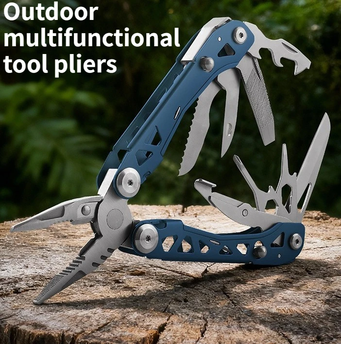 

Outdoor Stainless Steel Multifunctional Tool Pliers Camping Portable Folding Pliers Emergency Survival EDC Tool