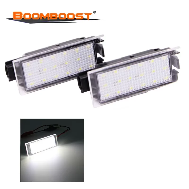 

2pcs Car LED Plate Light Direce Replacement Lamp For Renault Clio/Megane/Twingo II/Lagane II5D/Velsatis/Master Number License