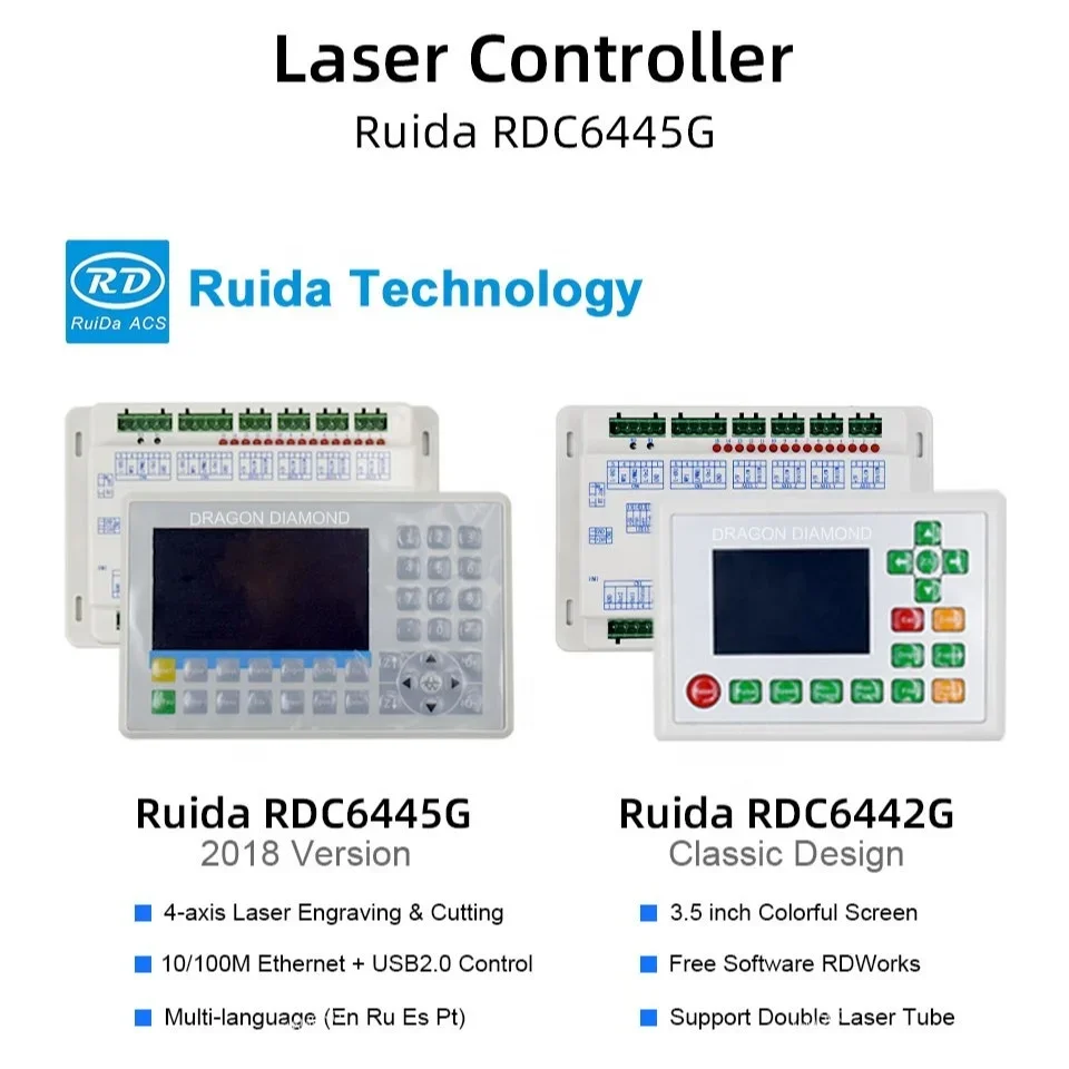 CNC Co2 Cutting Engraving Machine Control System Dsp Panel   Controller RDC6442g 6442 RDC6445