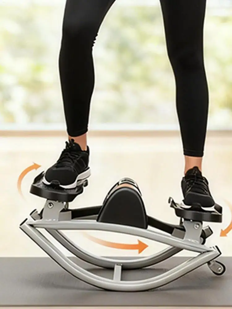 Rock Stepper Oefenapparatuur Draagbare Stille Laterale Stepper Machine voor Thuis Appartement Dorm Kantoor Gym Benen Abs Bilspieren Vrouwen - afbeelding 2