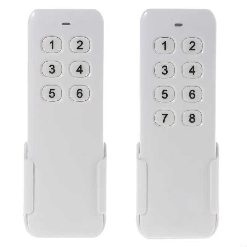 R91A RF Digital Remote Control with Base Transmitter for Switch 433MHz Wireless Learning Code 6/8 Button EV1527 AK-500-8G