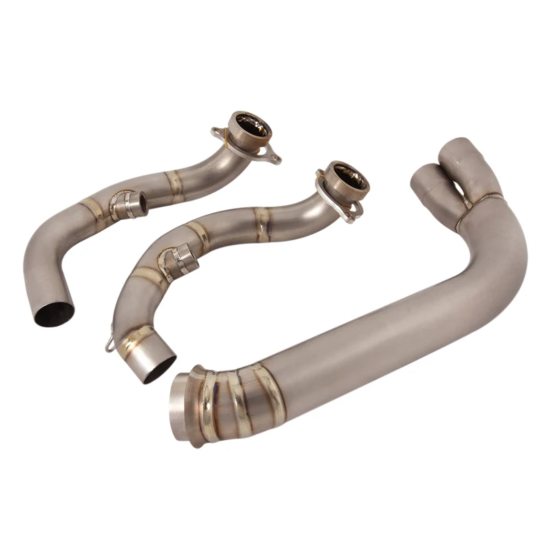 Slip On  Motorcycle Exhaust Front Connect Tube Headers  PipeTitanium Alloy  Exhaust System Modified For  DUKE 790 890 809R