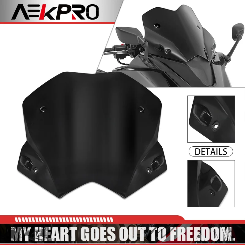 

For TMAX530 T-MAX 530 12-2016 Motorcycle Accessorie Sports Front Windshield WindScreen Screen Deflector Wind Viser Visor tmax530