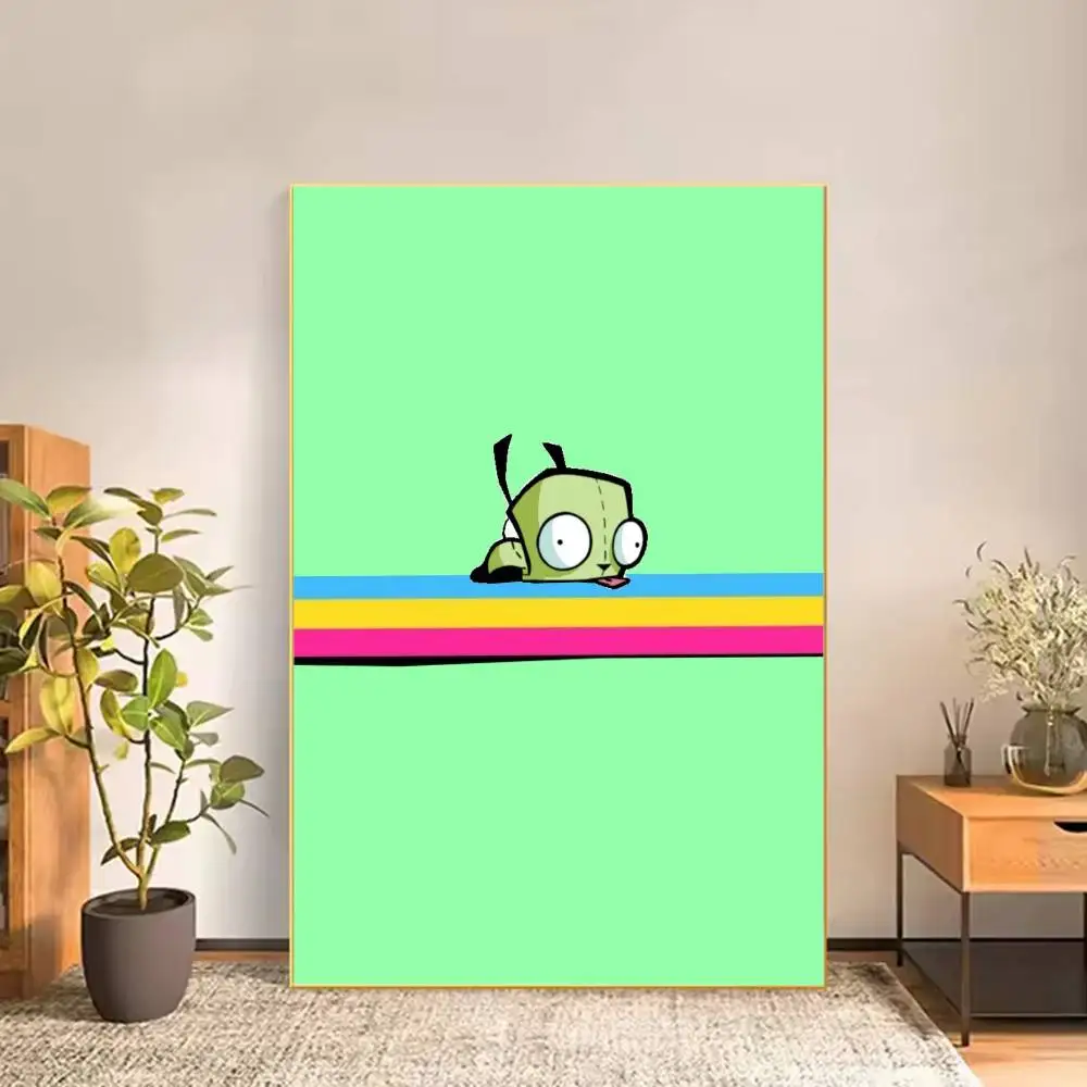 Madness-s Invader Zim Gir-ES Poster Versatile HD Waterproof Wall Art Self-Adhesive Decor for Any Space Ideal Gift