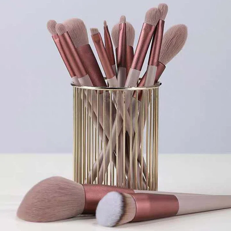 13pcs Professional Makeup Brush Set Soft Fur Beauty Eye Shadow Foundation Blush Cosmetic Brushes