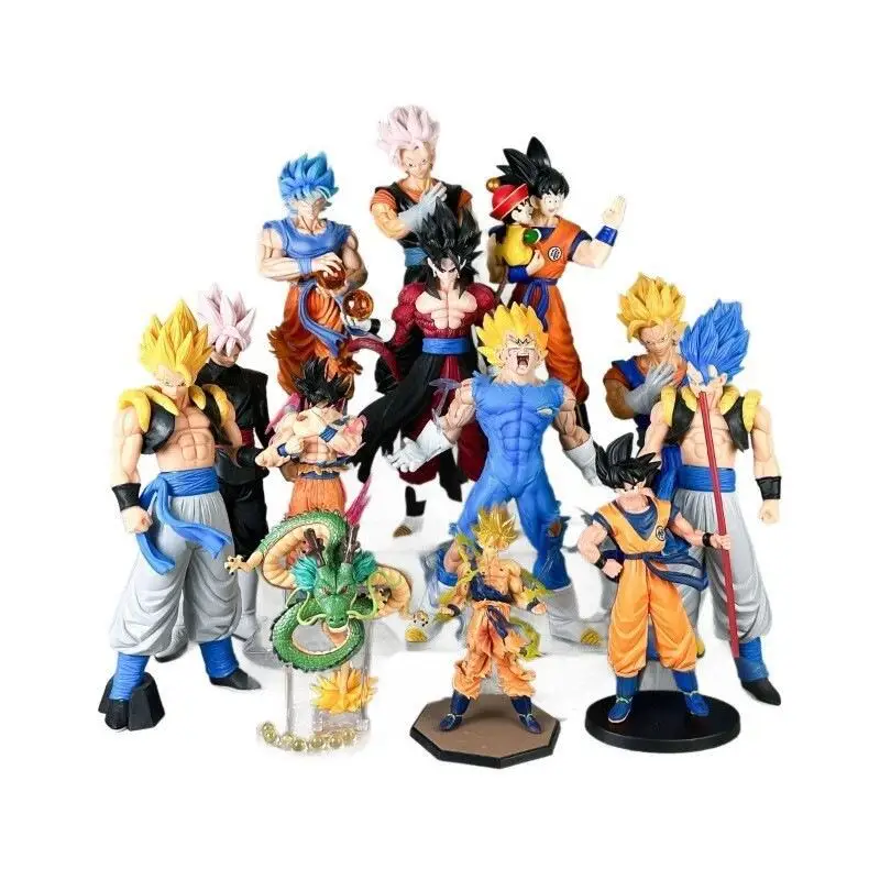 Anime Dragon Ball Ss4 Battle Damaged Model Vegeta Goku Gogeta Exquisite Handicraft Figure Nice Present for Male Collectors