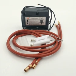 Waste Oil Ignition Burner Accessories 2pcs * 1m High-tension Cable Ceramic Ignition Needle High Pressure Package Transformer