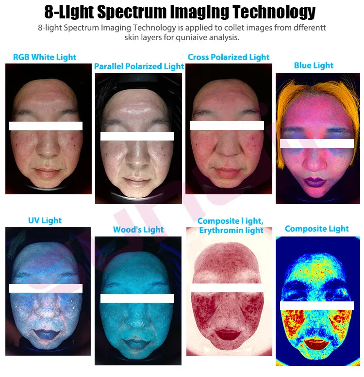 2024 Portable 3d AI Face Skin Analyzer System Facial Tester Scanner Magic Face Mirror Device Skin Analysis Machine Skin Analyzer