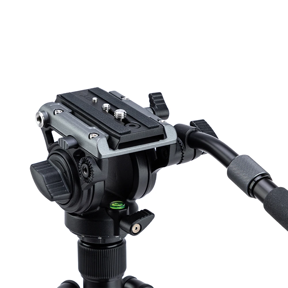 Fotopro Video Fluid Head Drag Pan Panoramic Tripod Head with Quick Release Plate Max Load 6kg for DSLR Cameras Camcorders MH-6S