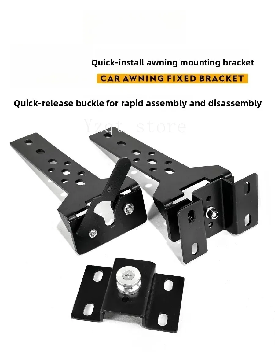Quick Install Clamp for Car Side Awning, Roof Crossbar Fixed Bracket Compatible with ARB Camping Tent