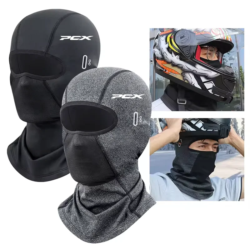 For HONDA PCX125 PCX150 PCX 125 150 pcx 125 150 Cycling Cap Summer Cooling Motorcycle Balaclava Hats Sun UV Protection Bike