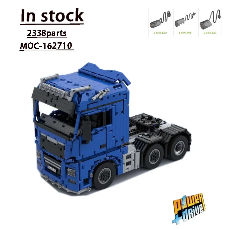 

MOC-162710 1:17 RC Semi-Tractor 6x4/4 Assembly Stitching Building Block Model• 2338 Parts Kids Birthday Building Block Toy