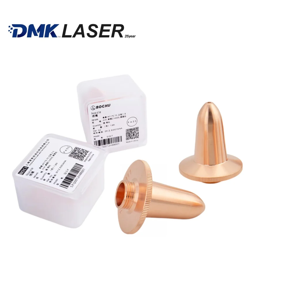 BOCI original flat groove laser cutting nozzles D27 H34 M11 bevelling cutter copper nozzles for BOCI cutting head BLT310 BLT4XX