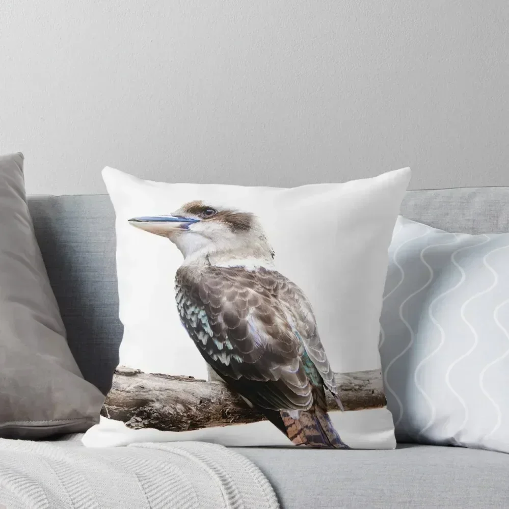 Kookaburra - Australian Wildlife - Native Designs - Birdlife Throw Pillow Rectangular Cushion Cover pillows decor home pillow