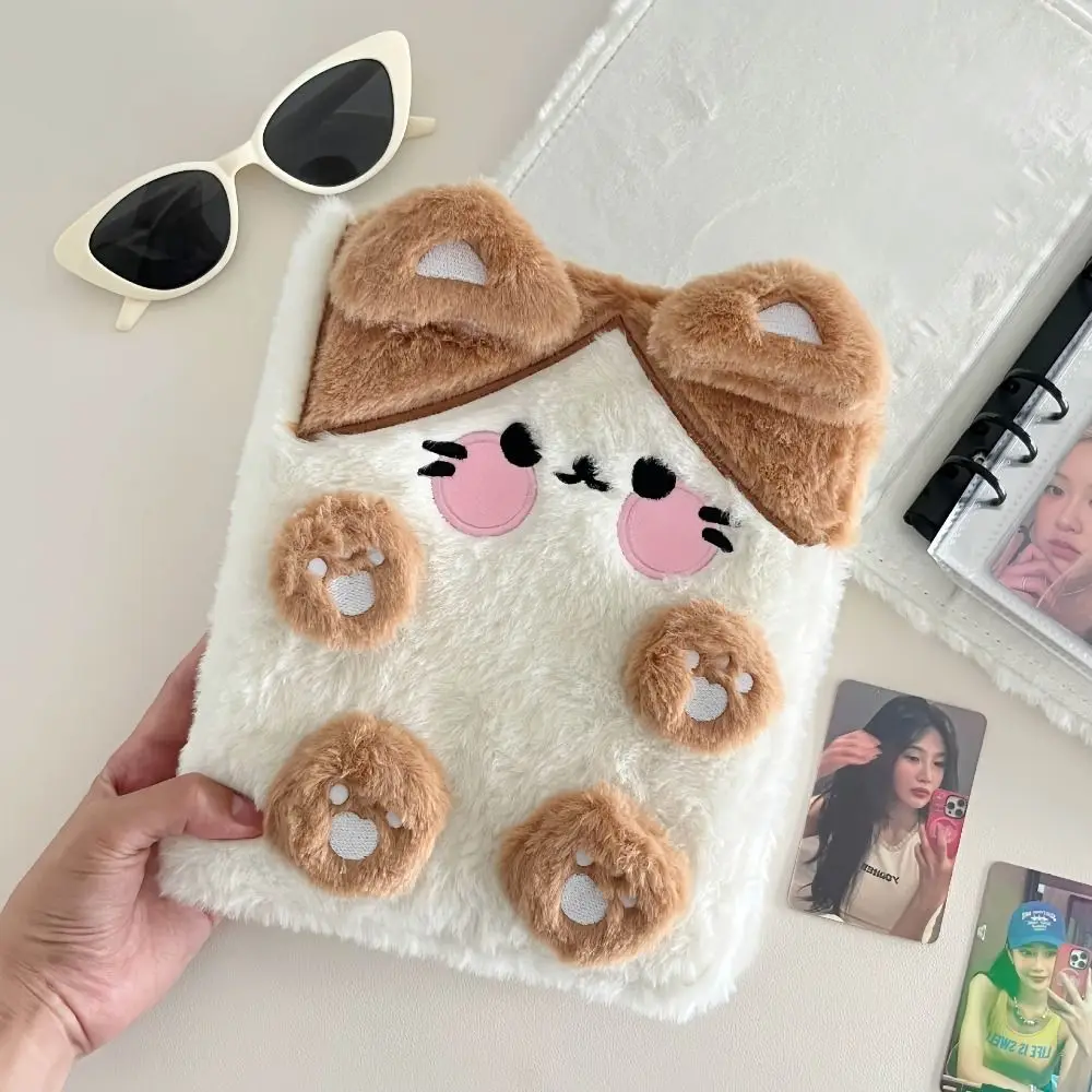 Kawaii Fluffy Plush A6 Kpop Photocard Binder Collect Book Idol Photo Card Holder Photocard Album