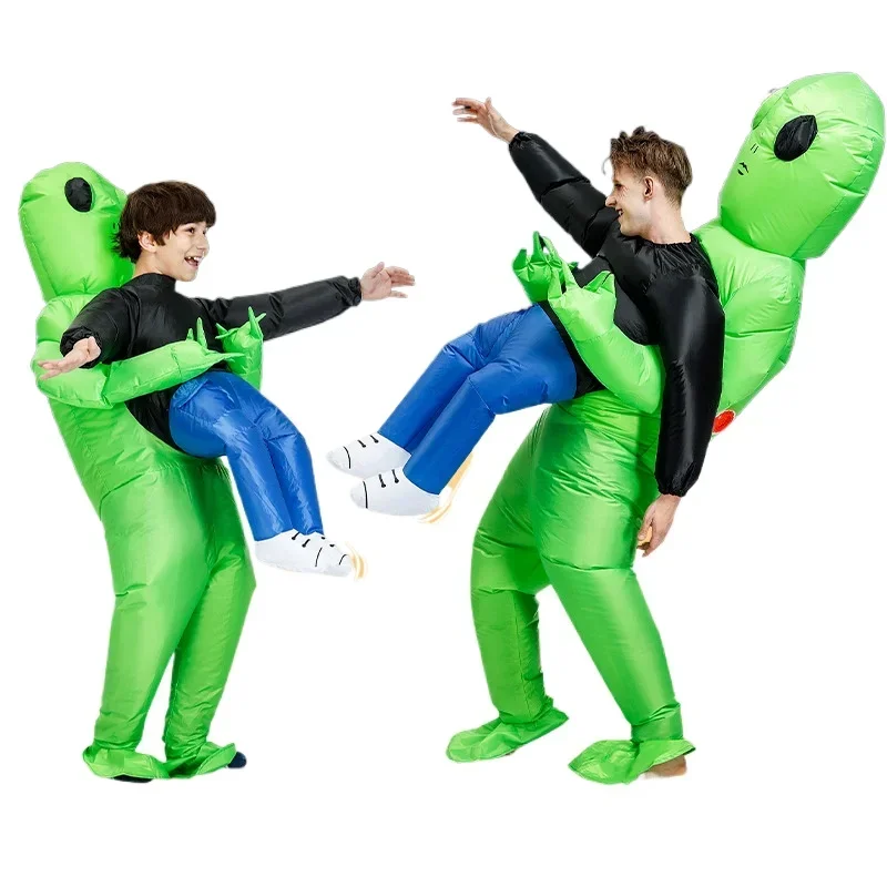 ET-Aliens Costume Gonfiabile Mostro Spaventoso Cosplay per Bambini Adulti Ringraziamento Festa di Natale Festival Stage Abbigliamento per Bambini