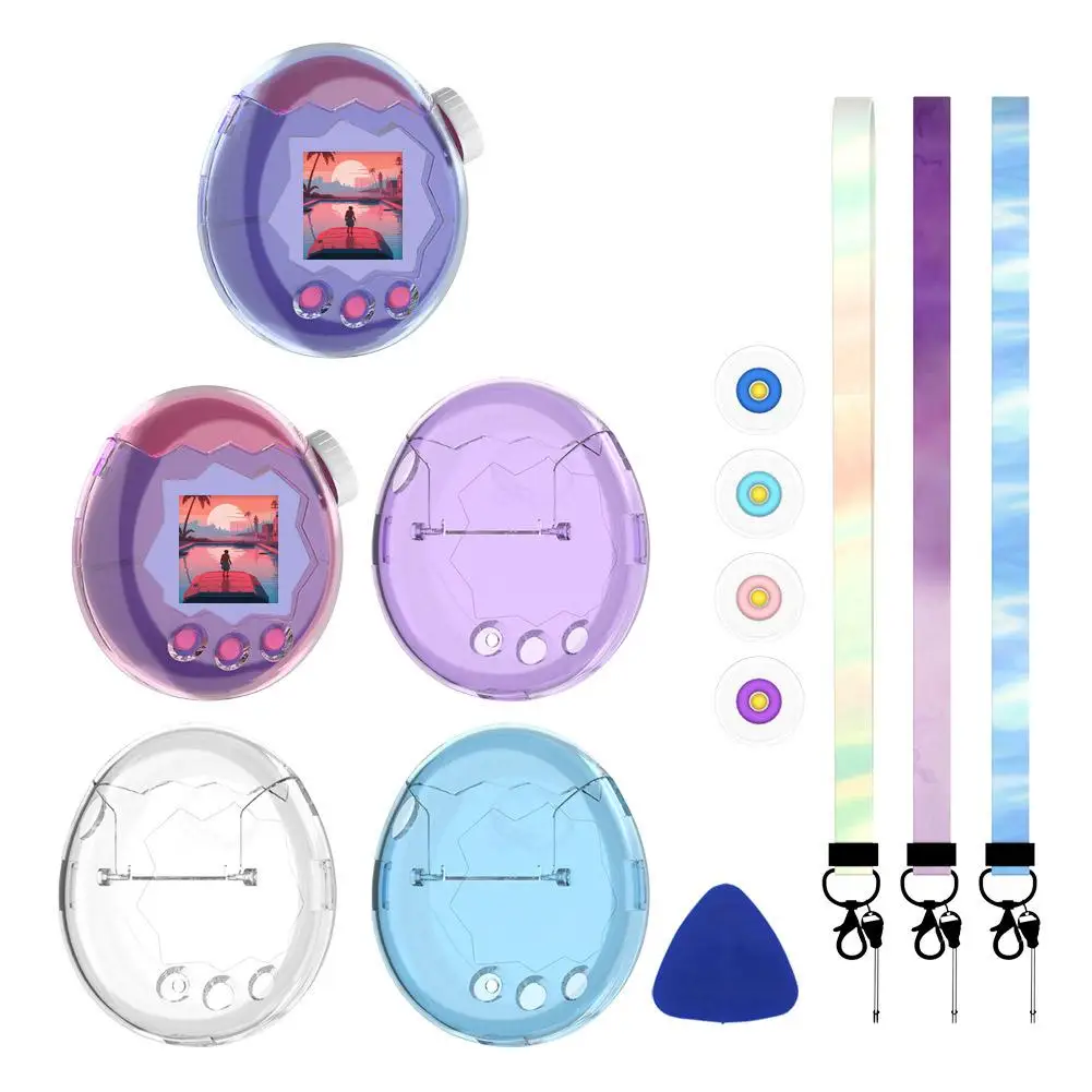 PC Transparente Schutzhülle für Tamagotchi Paradise Electronic Pets Game, Schutzhülle gegen Stürze, elektronische Haustierhülle
