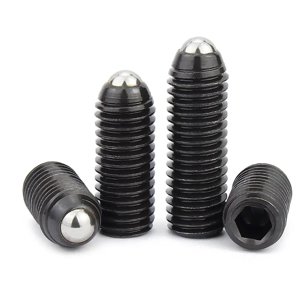 

1/4 5/16 3/8 1/2 UNC & 3/16 BSW Hex Socket Grub Bolts – Grade 12.9 Alloy Steel, Headless Set Screws with Spring Ball Plunger